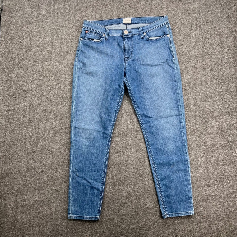Hudson Womens Mid Rise Skinny Jeans Medium Wash Blue Denim Size 31